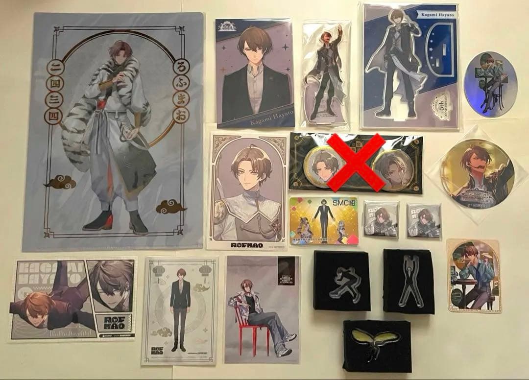 にじさんじ 加賀美ハヤト アクスタ 缶バッジ アクリルブロック ポストカード