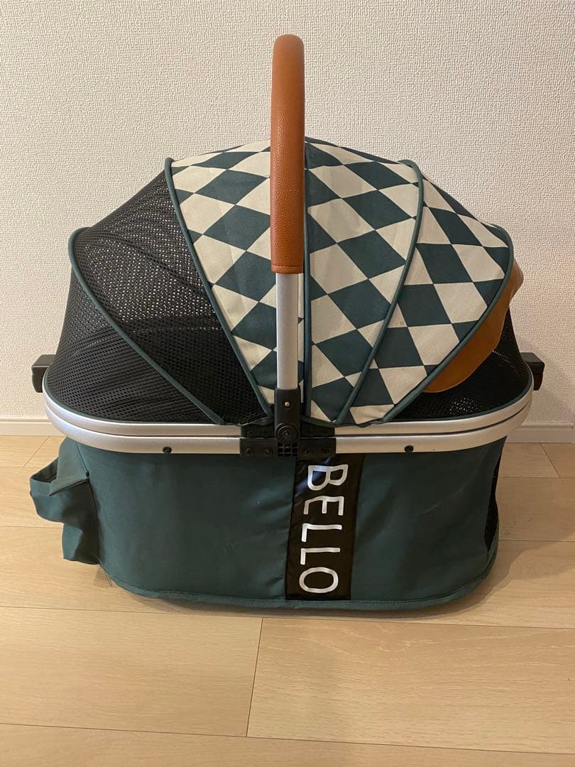 Bello ベッロ ペットカート グリーン 2way ワンタッチ