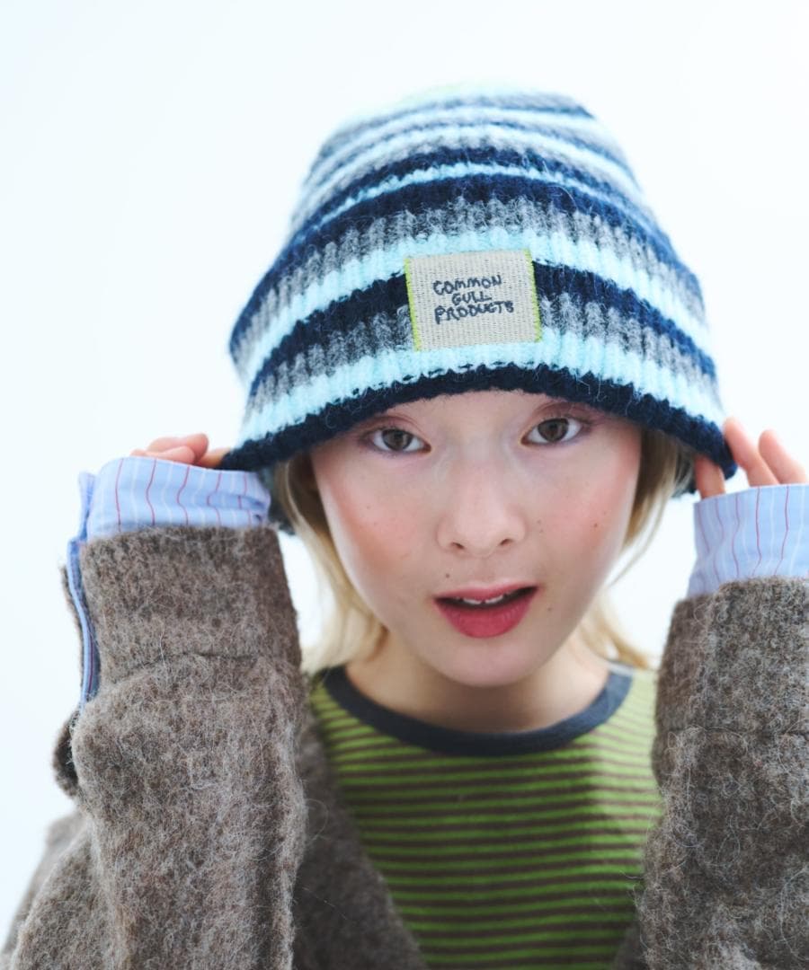 common gull products. 記憶の中のガルニット帽弟子 グレー