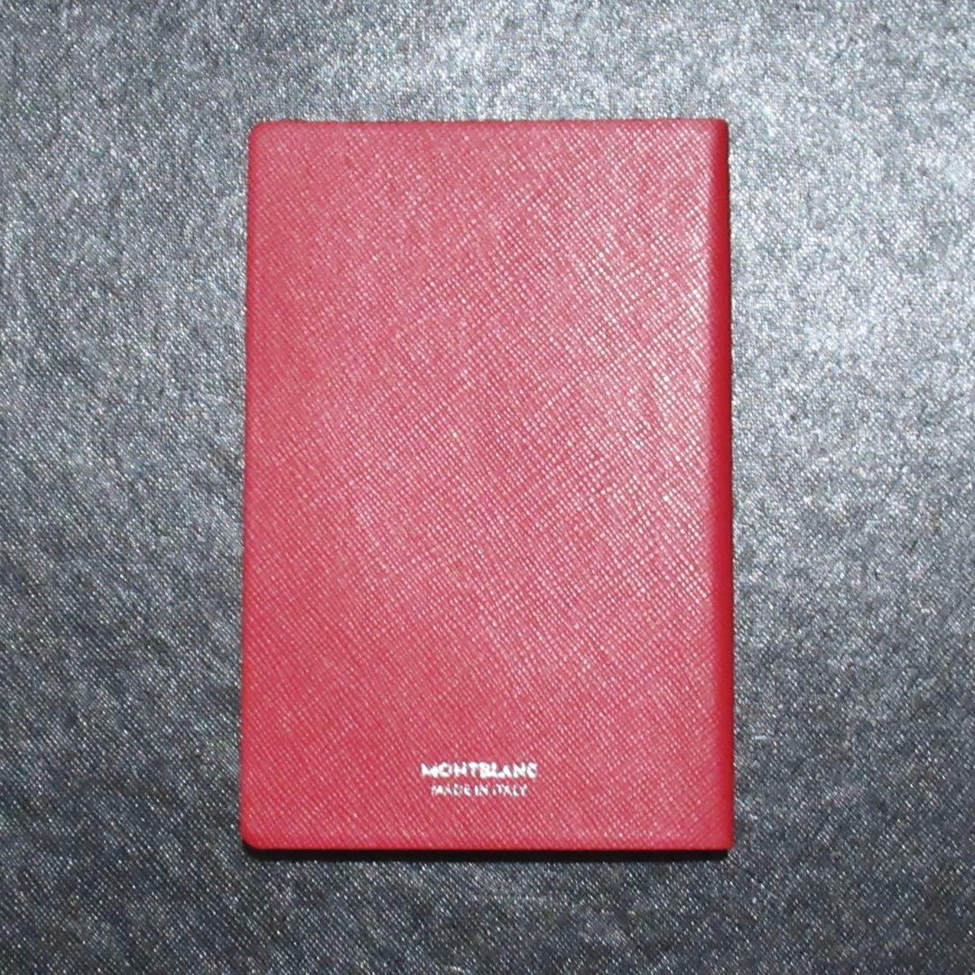モンブラン メモ帳 ポケットノート 148 レッド 118039