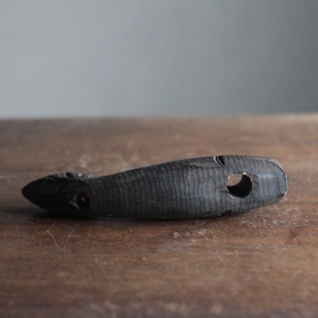 古い 自在鉤 横木 鯉 古道具 アンティーク オブジェ