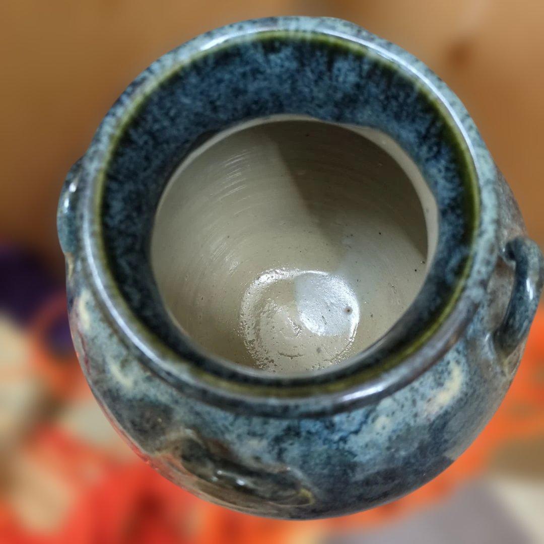 ざくろ　骨董　飾り壺　壺　茶道具　茶道　木箱　飾壺　お点前