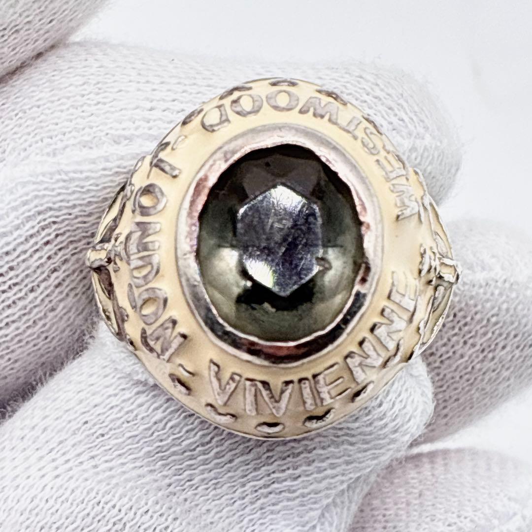 ヴィヴィアンウエストウッド　カレッジリング　スカル　ドクロ　オーブ　10号