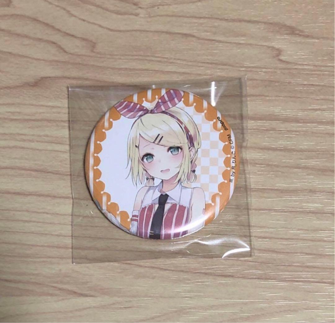 鏡音リン スイパラ 缶バッジ R_りんご