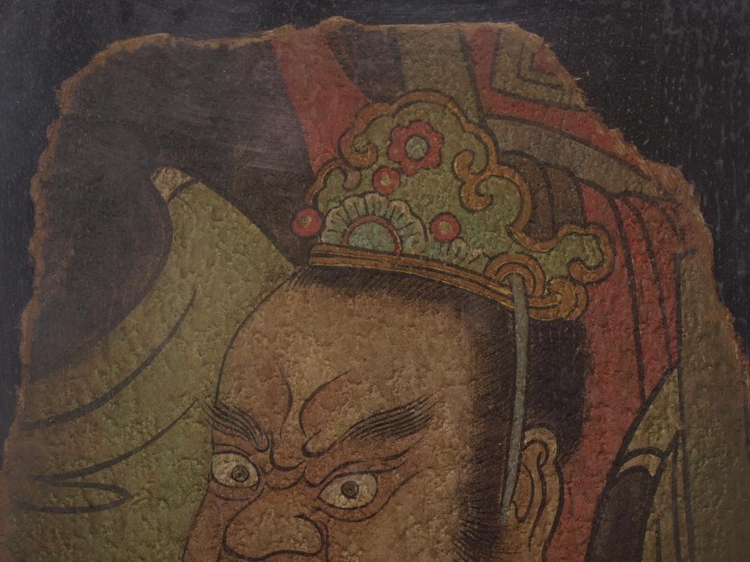 骨董市　掘り出し品中国時代　敦煌莫高窟壁画 人物像 AK1780B10-5