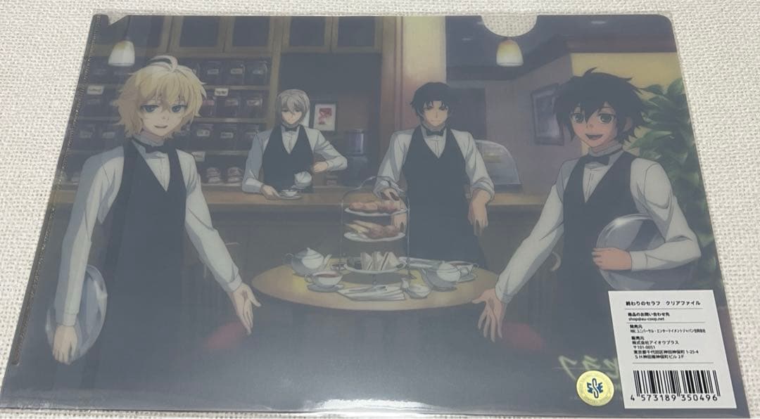 終わりのセラフ クリアファイル　クリアしおり ポスター　小説　カレンダー