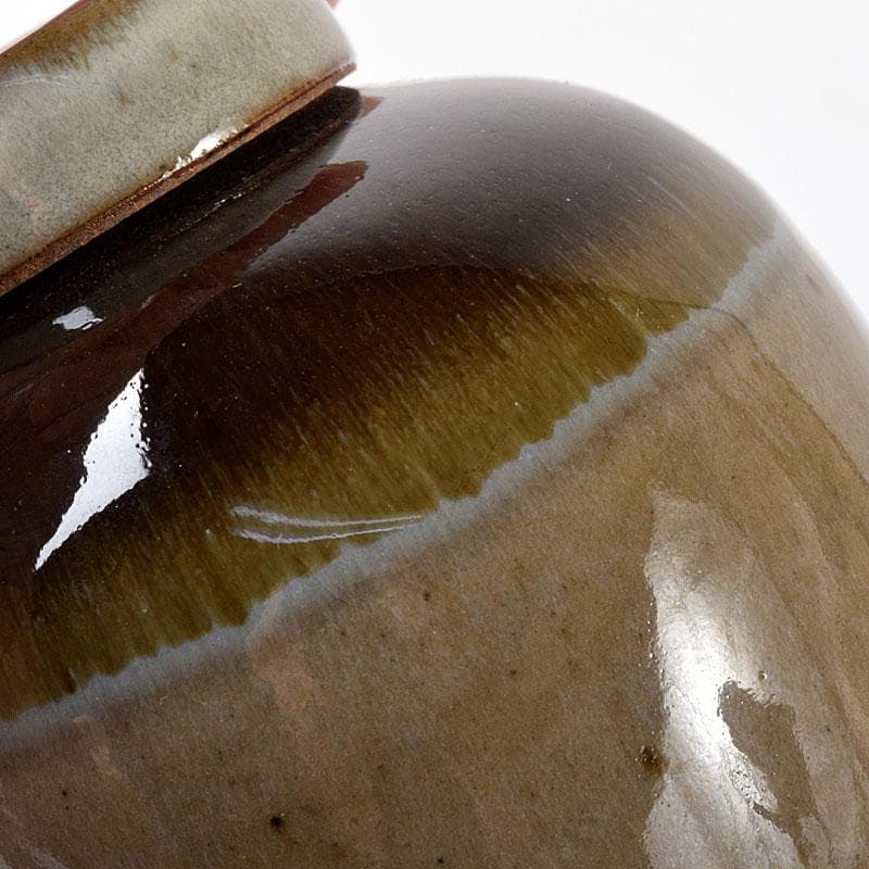 Lily　茶道具　丹山窯　小峠葛芳作　灰釉　振出　共布　共箱　V　7713