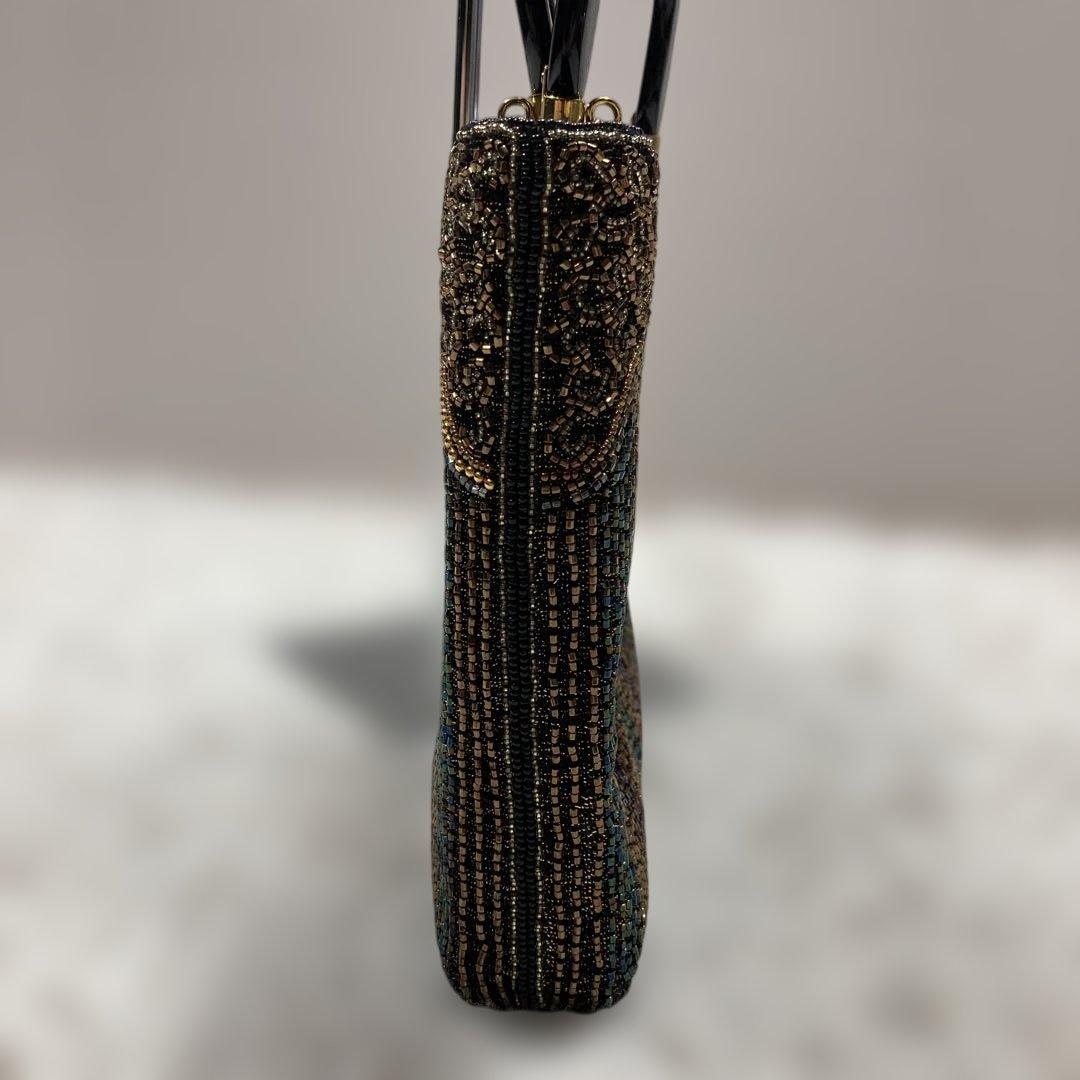 極美品 入手困難！ロロピアーナ ハンドバッグ ビーズ 宝石装飾 マルチカラー