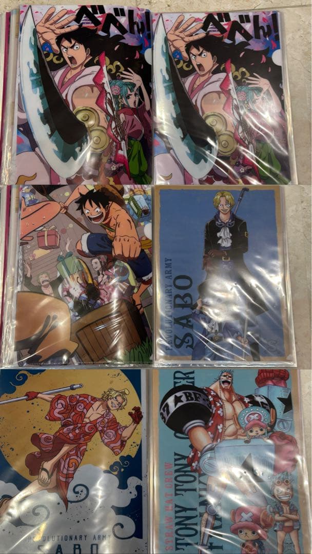 ワンピースA4クリアファイル　ONE PIECEコミックカバー　投票　一番くじ