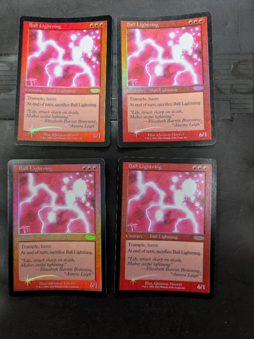 MTG ボール・ライトニング Foil ４枚セット 英語 DCI