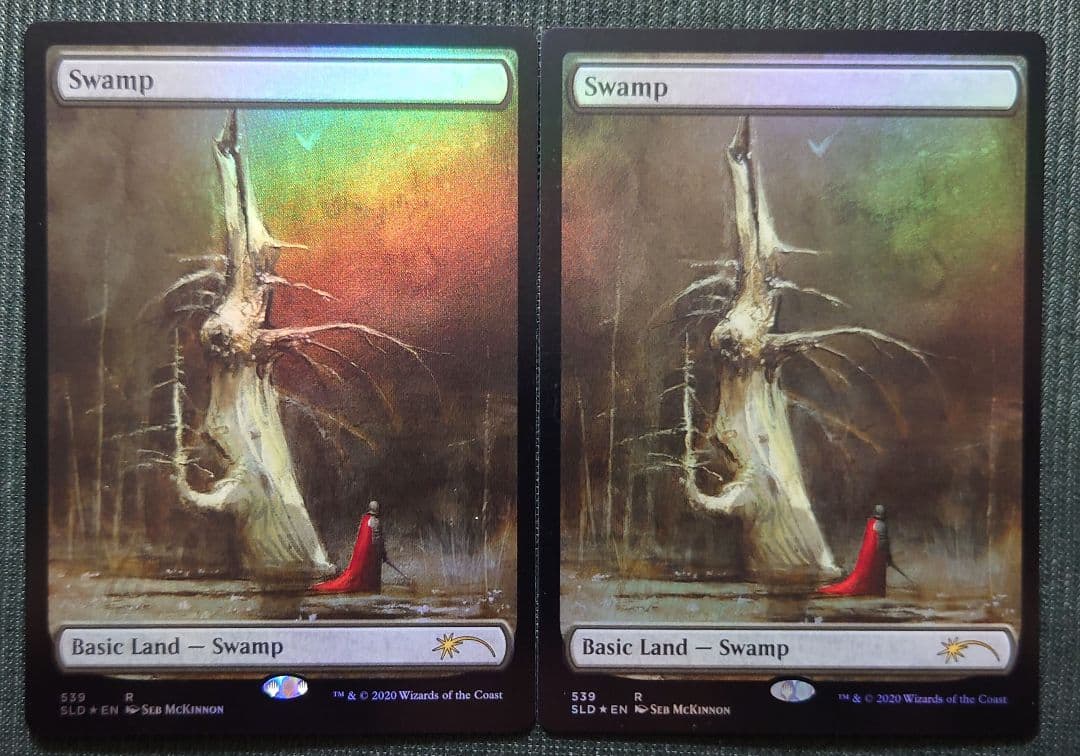 mtg 2枚セット セブ・マッキノン 沼 539 拡張アート foil sld