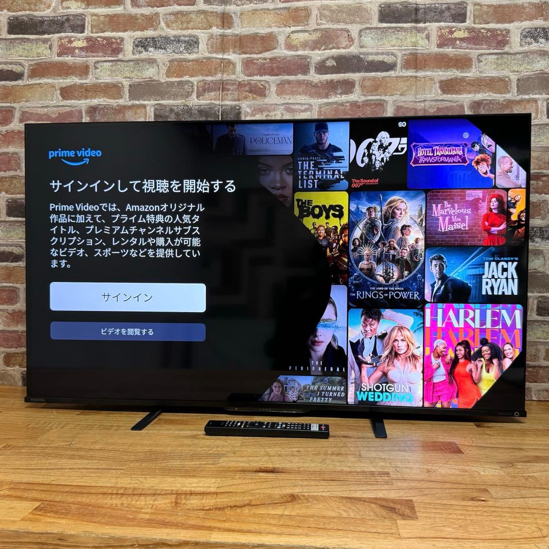 東芝 65V型 4K液晶テレビ REGZA 65M550K ネット動画アプリ搭載