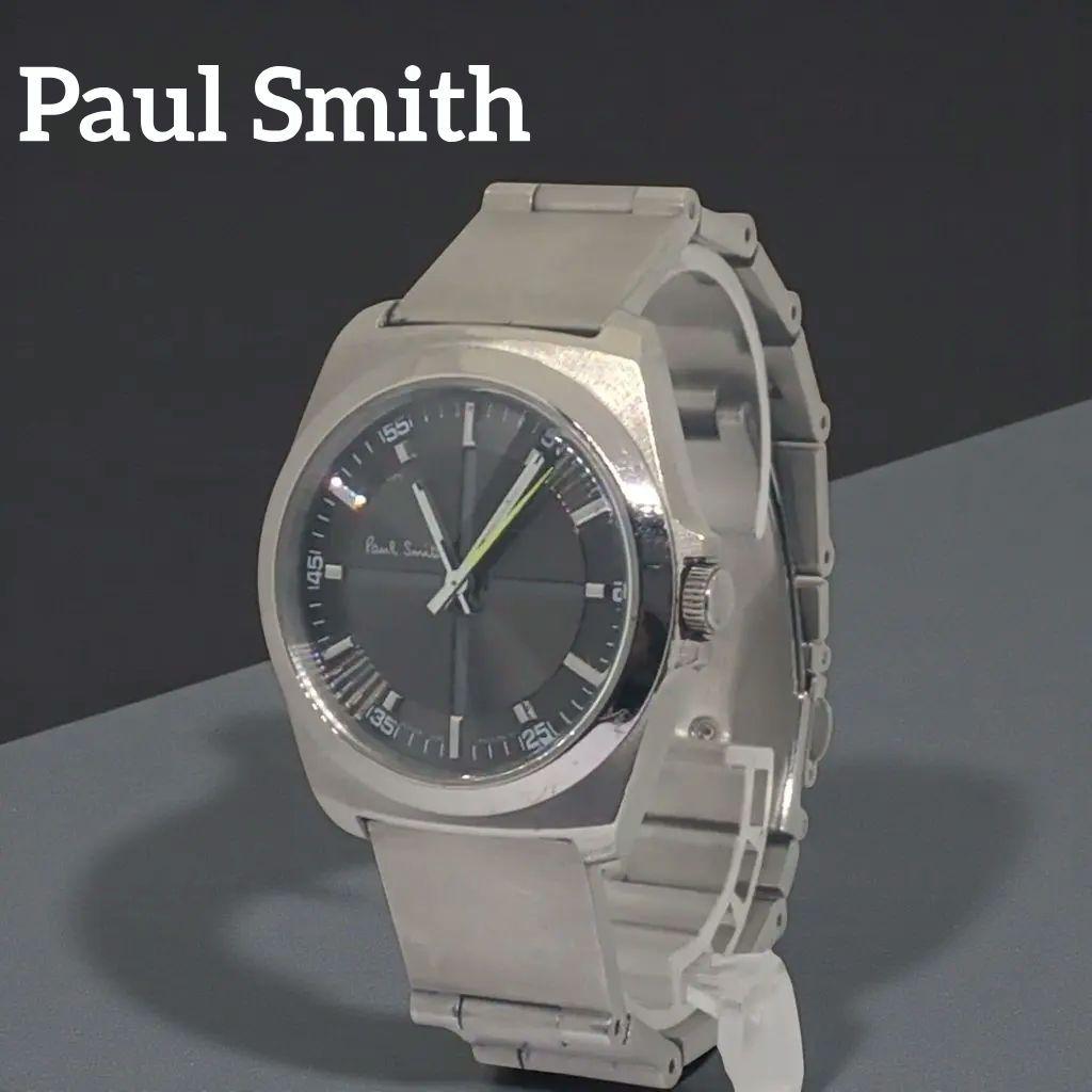 希少デザイン ポールスミス クローズドアイズ メンズ腕時計 新品電池 稼働品