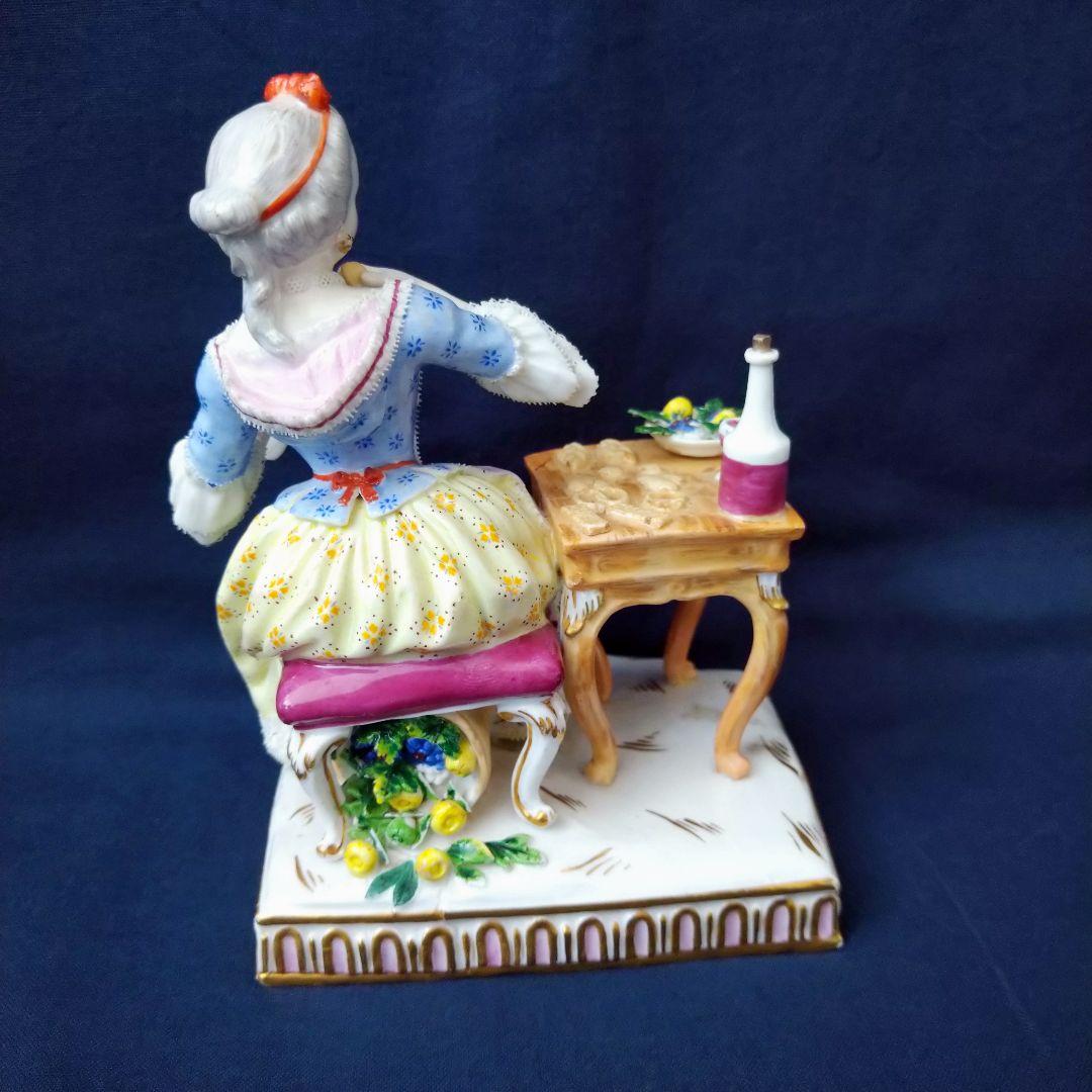 ✤1924年以前マイセン(Meissen)フィギュリン『五感の寓意(味覚)』
