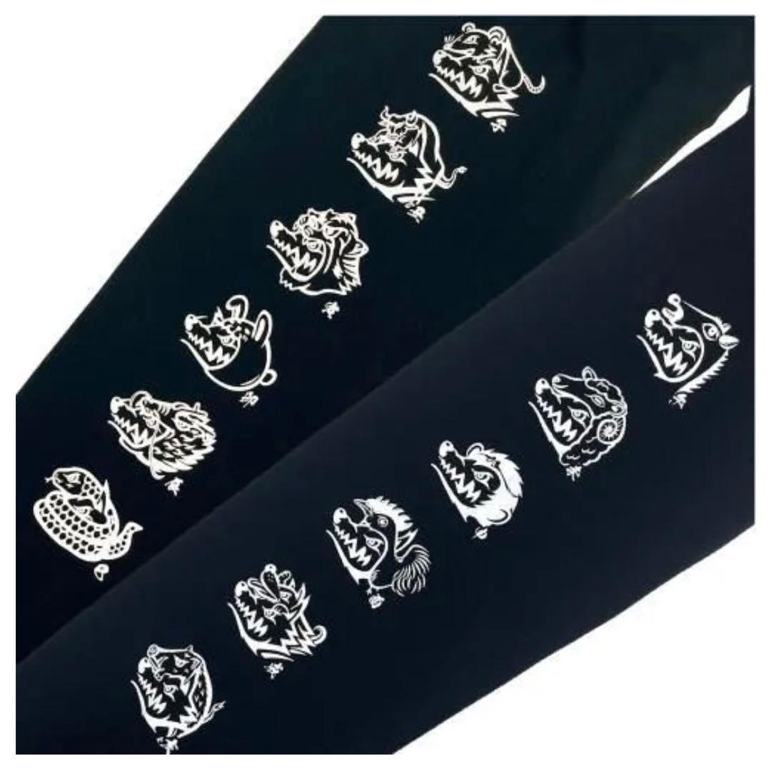 マンウィズ　Too many ゴッツ ロンT（ブラック×ホワイト）　XXL