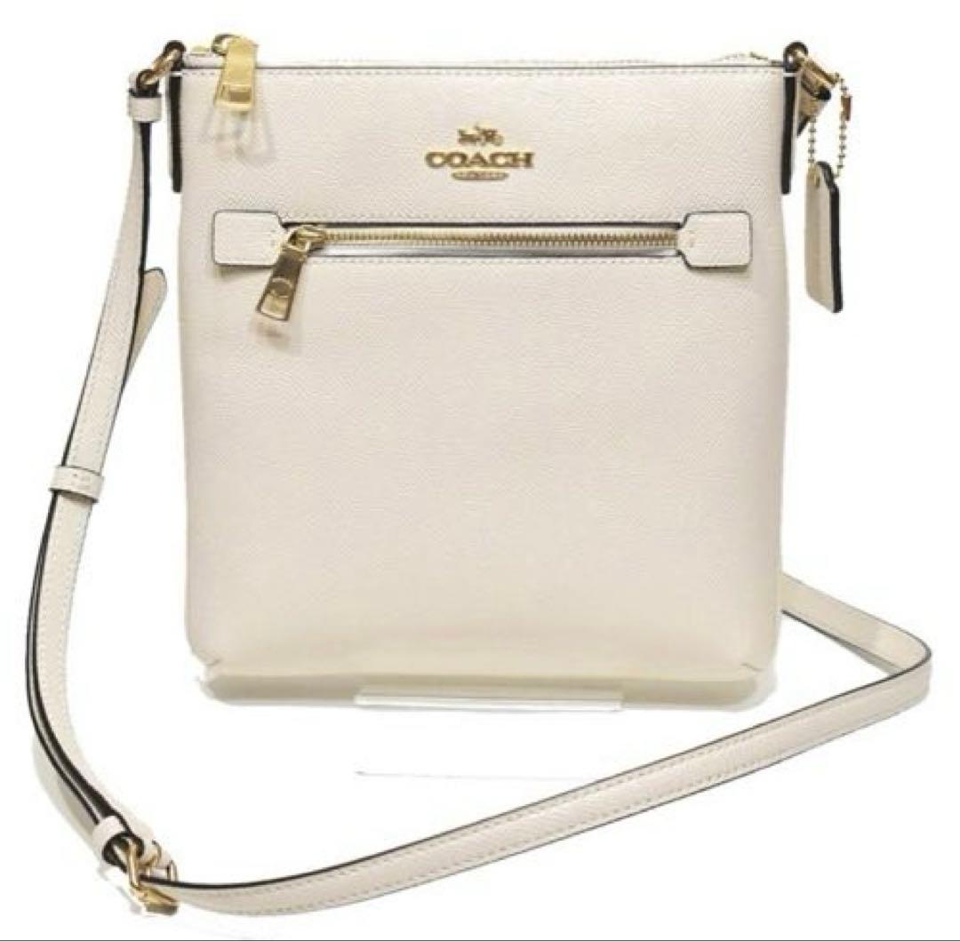 COACH ホワイト ショルダーバッグ C1556