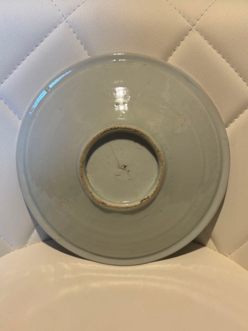 初期伊万里 七寸皿 古伊万里 染付山水文皿 　（初期伊万里様式）