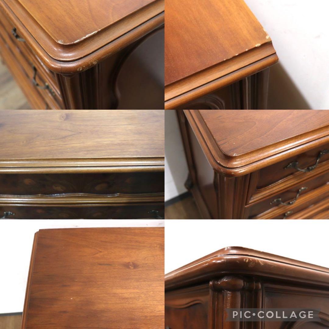 GMHN267D○イタリア製 西洋 アンティーク 4段チェスト 洋服タンス 整