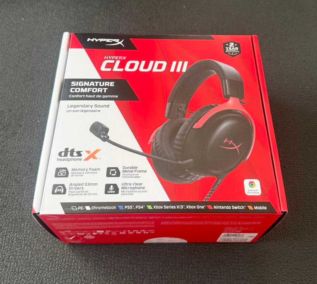 【新品未開封】HyperX Cloud III  ゲーミング ヘッドセット.
