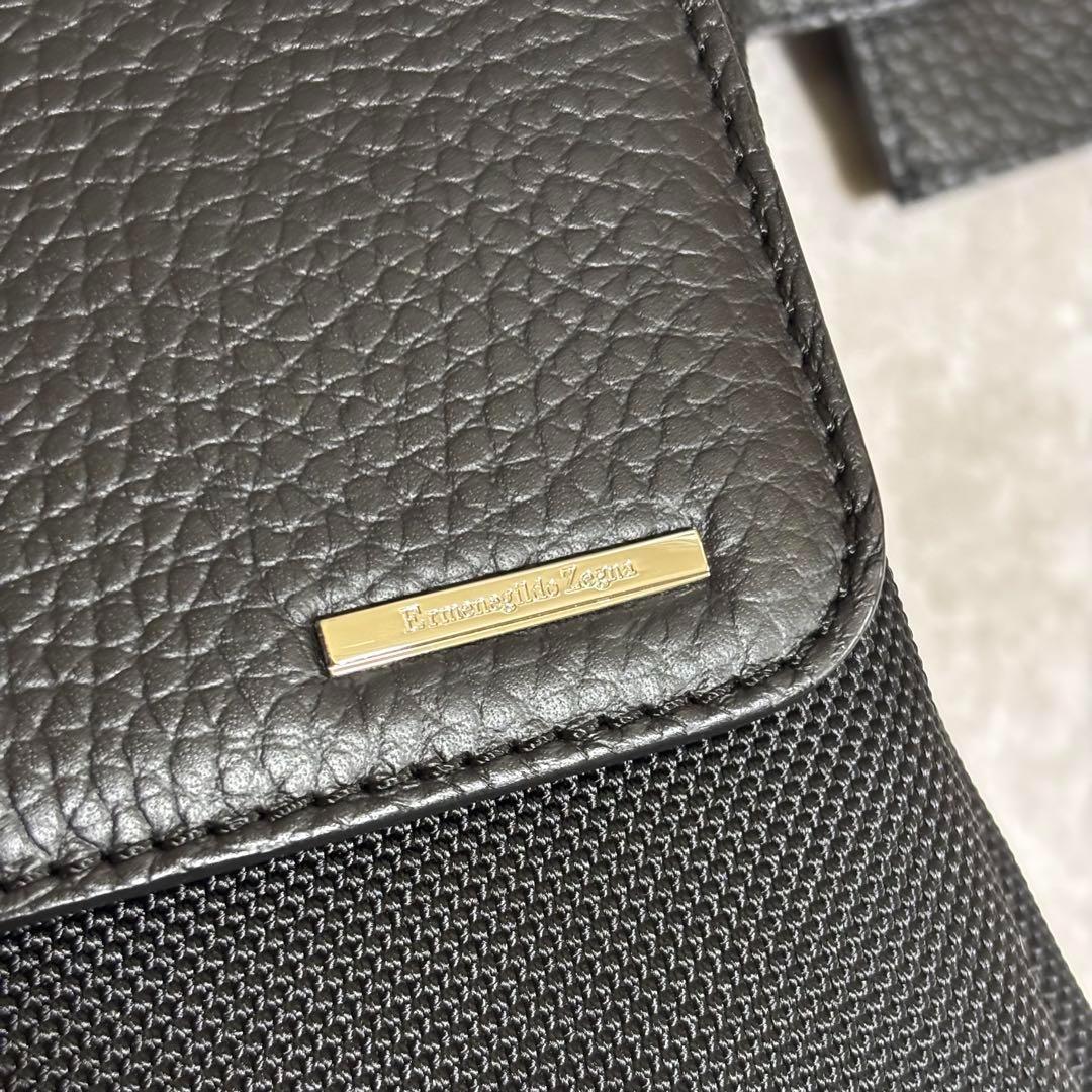 I36 エルメネジルドゼニア　ビジネスバッグ　ブリーフケース　2way 黒