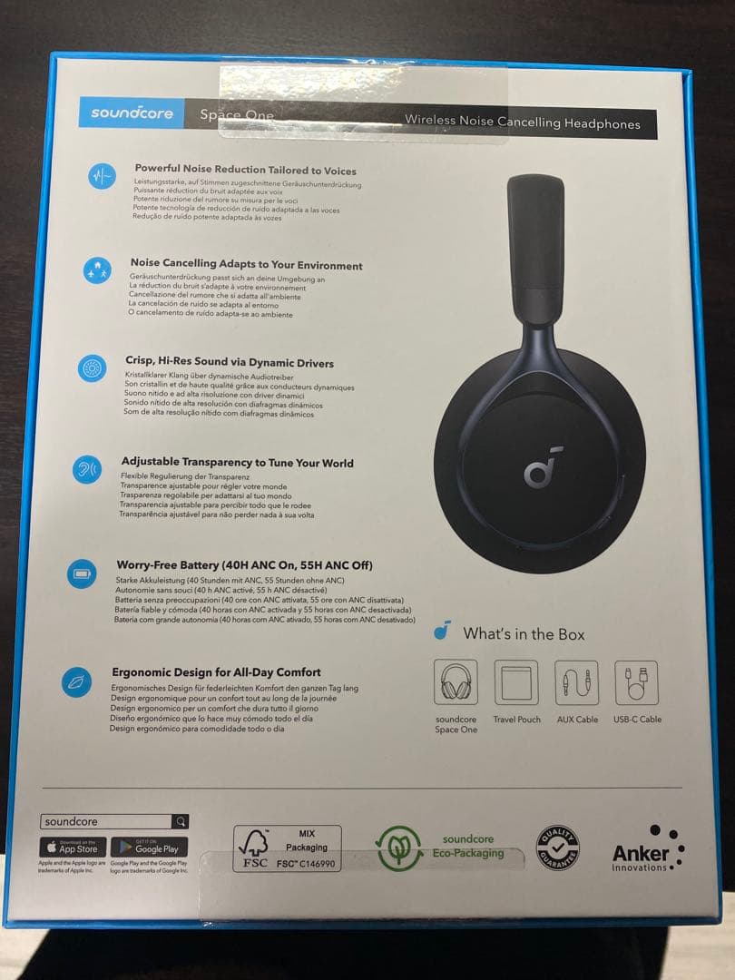 アンカー ANKER soundcore SpaceOne ワイヤレスヘッドホン