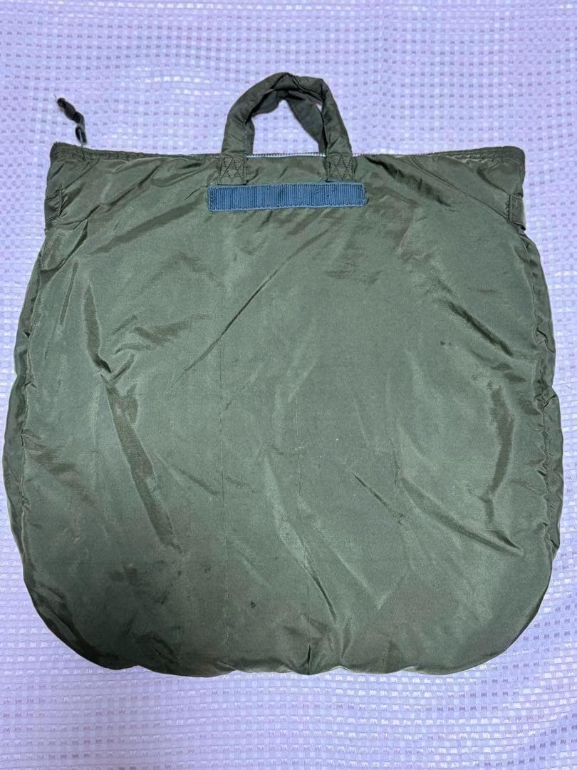 米軍 実物 ヘルメットバッグ アルミジップ