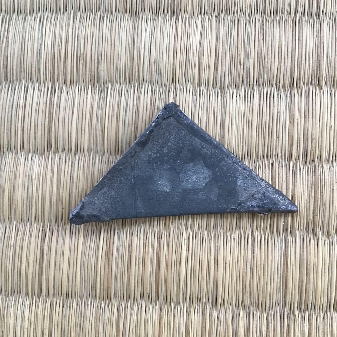 骨董品　茶道具　香合　黒柿千鳥香合　内側金箔(傷)銅板付属　配送桐箱　S97KG