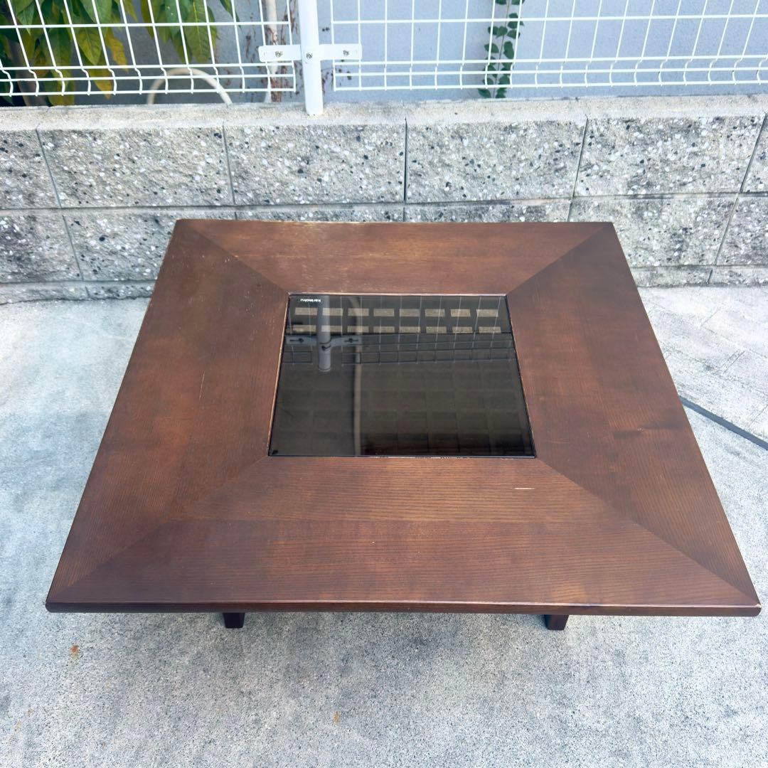カリモク センターテーブル ガラス ローテーブル 木製 高級感