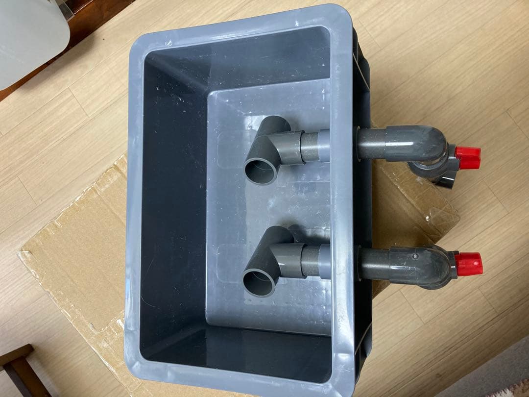 ポンプ25wろ材付きホースマット付き大型水槽万能濾過装置濾過外部式濾過層送料込み