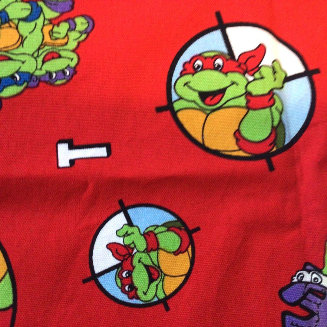TMNT タートルズビンテージシーツ&生地　3枚セット