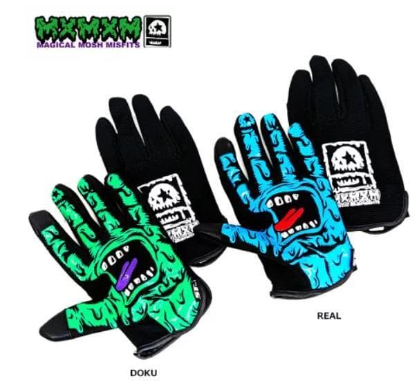 新品　サンタクルーズ x MxMxM スクリーミングハンドグローブ　黒青