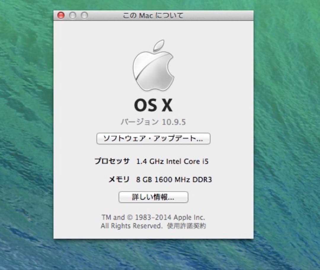 【最終値下げ】 Macbook Air Early 2014 13インチ