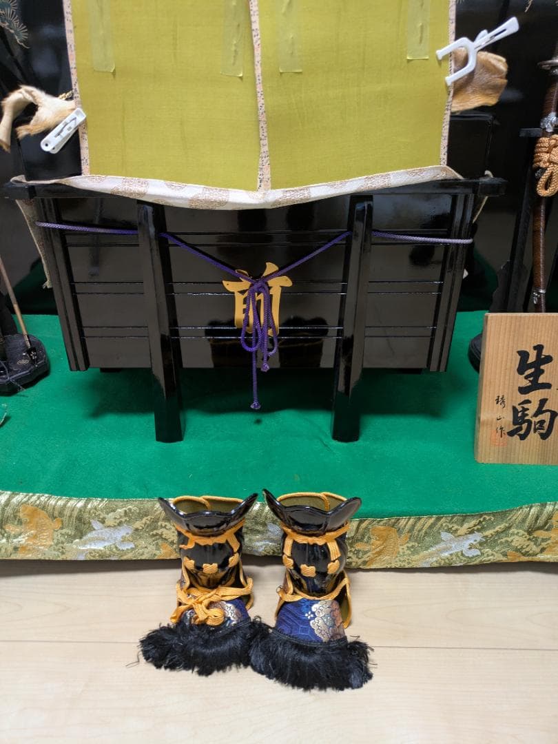 鎧兜　屏風
