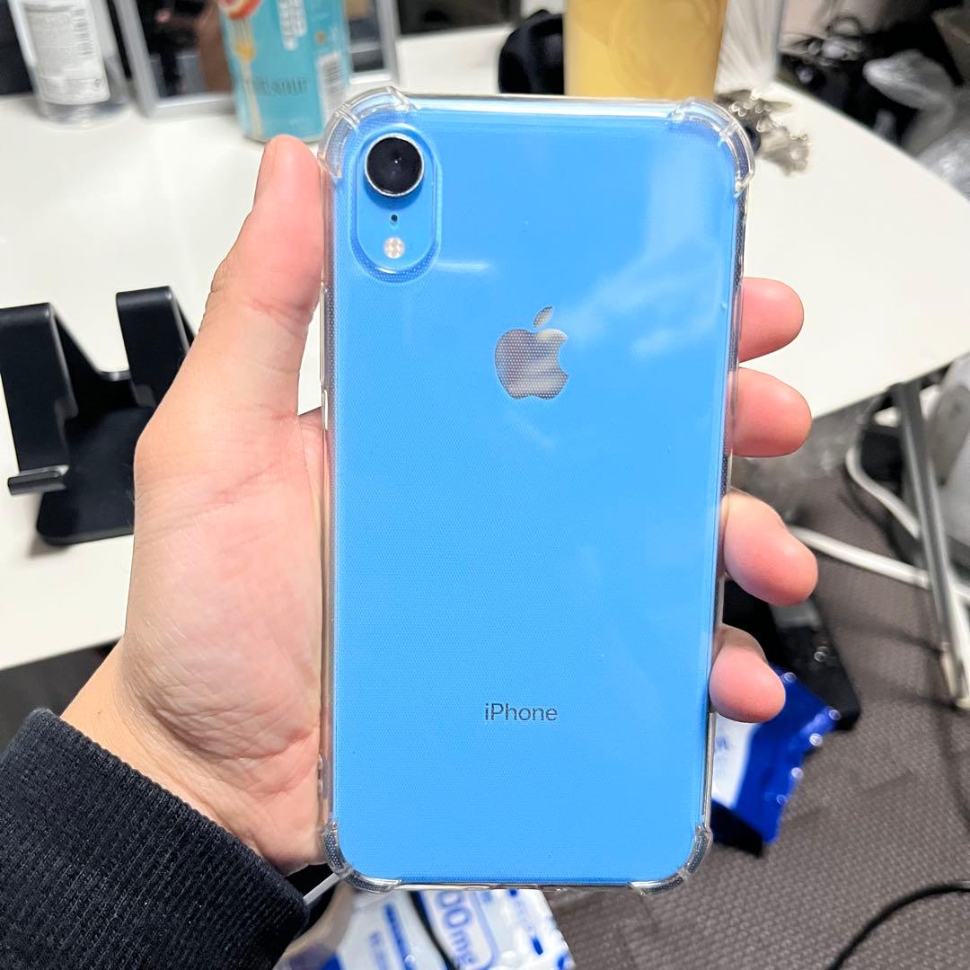【訳あり品】iPhoneXR ブルー　128GB SIMロック解除済み