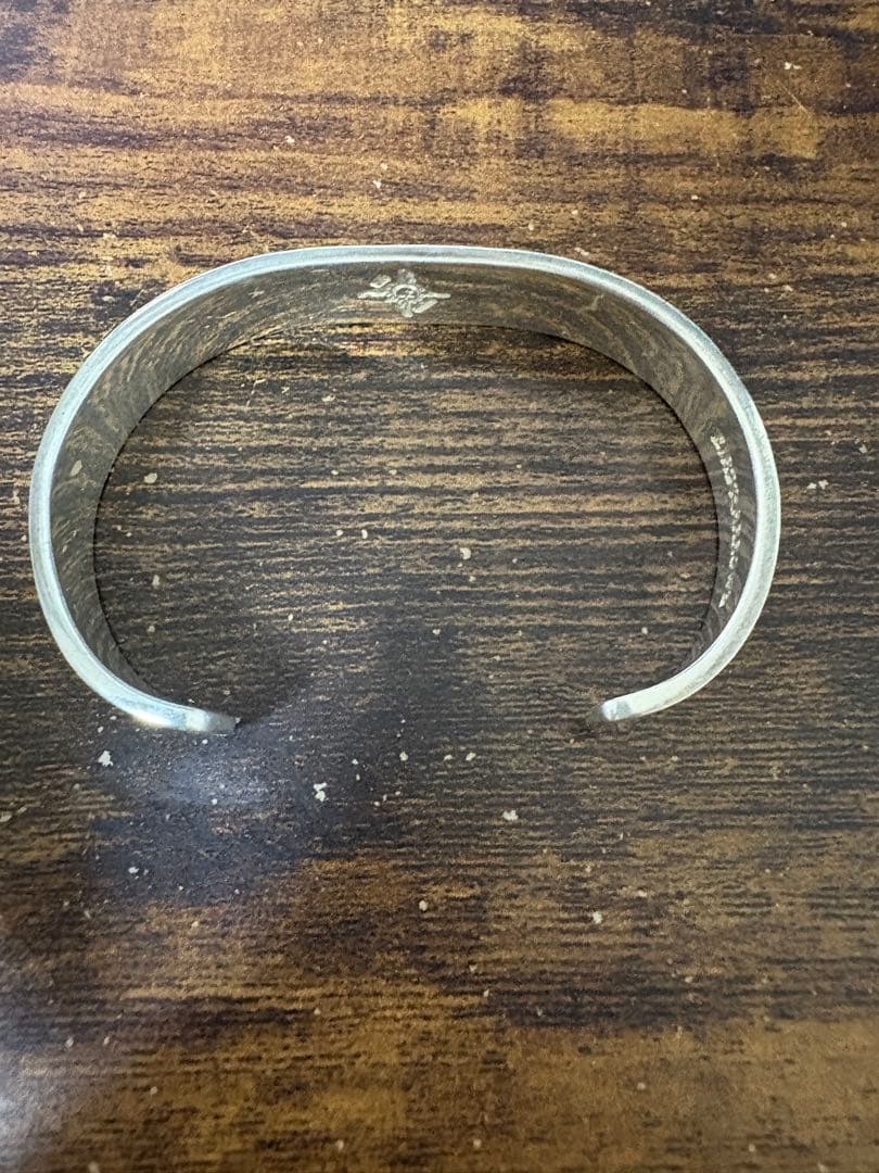 ファーストアローズ 平打ちバングル メンズサイズ シルバー950