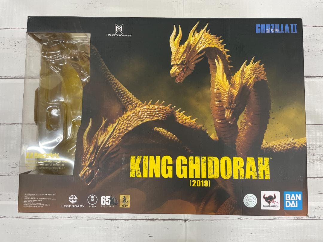 ◆美品◆S.H.モンスターアーツ ゴジラ キングギドラ (2019) ②