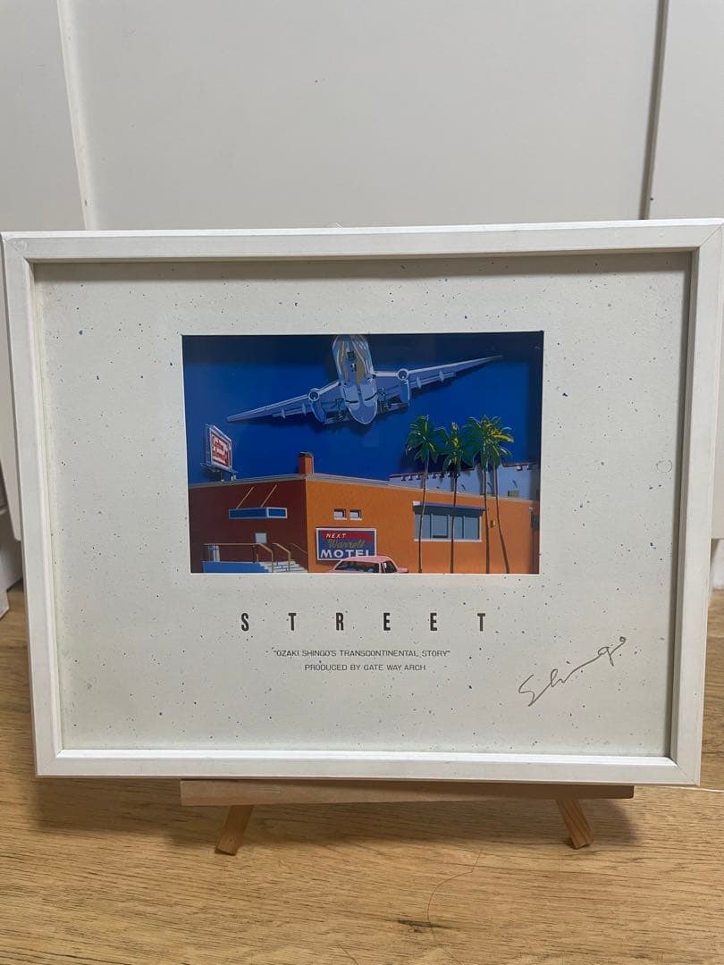 尾崎眞吾　アメリカンドリーム　立体絵画　アート　ヴィンテージ