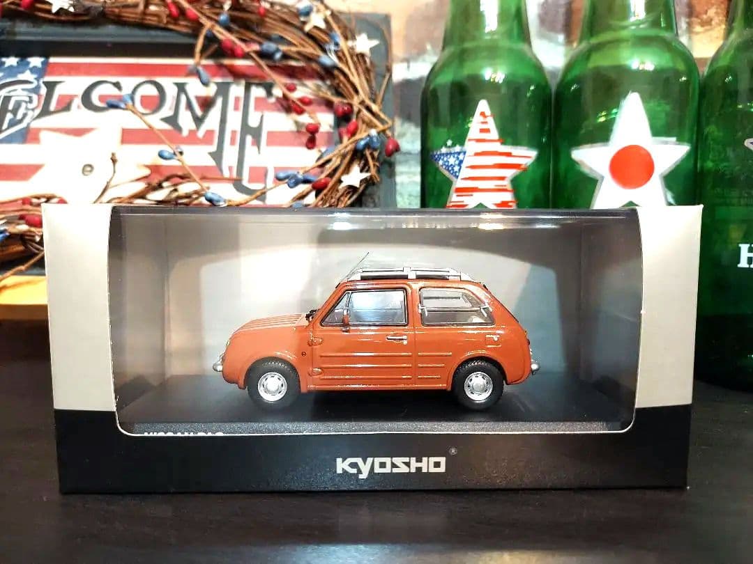 京商ミニカー日産PAO　パオ　パイクカー　テラコッタオレンジ