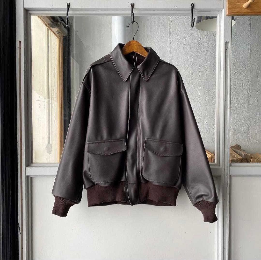 23ss comoli シープスキン A-2ジャケット 2