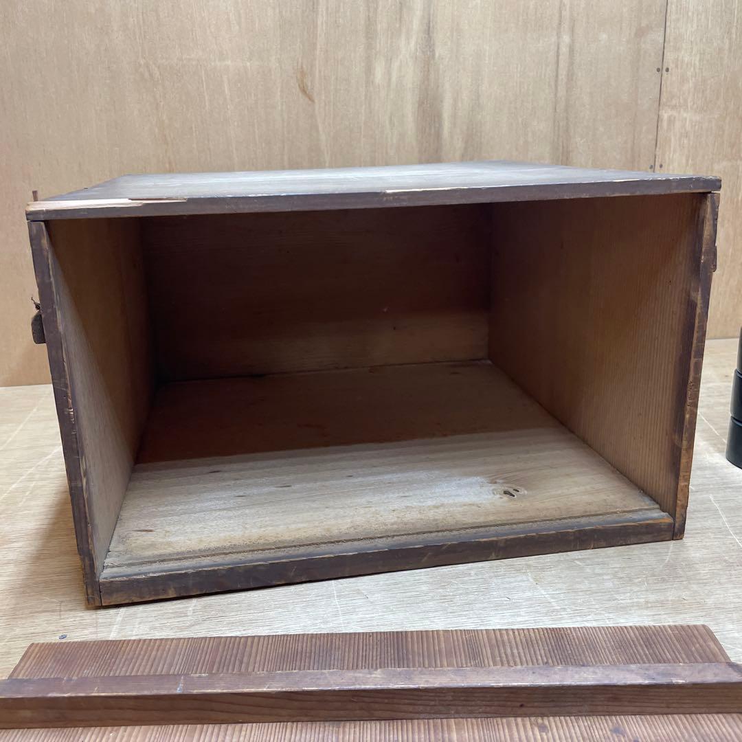 漆器　塗り盆　四角　5枚セット 木箱付き