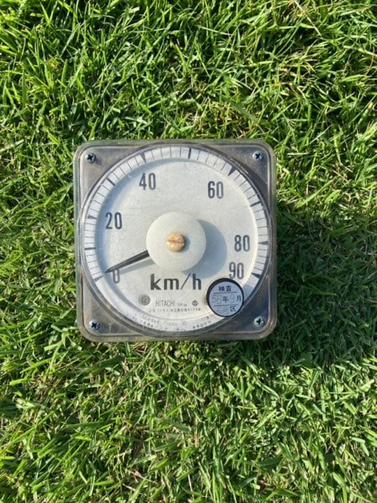 鉄道グッズ　機関車　速度計　（HITACHI 日立製）