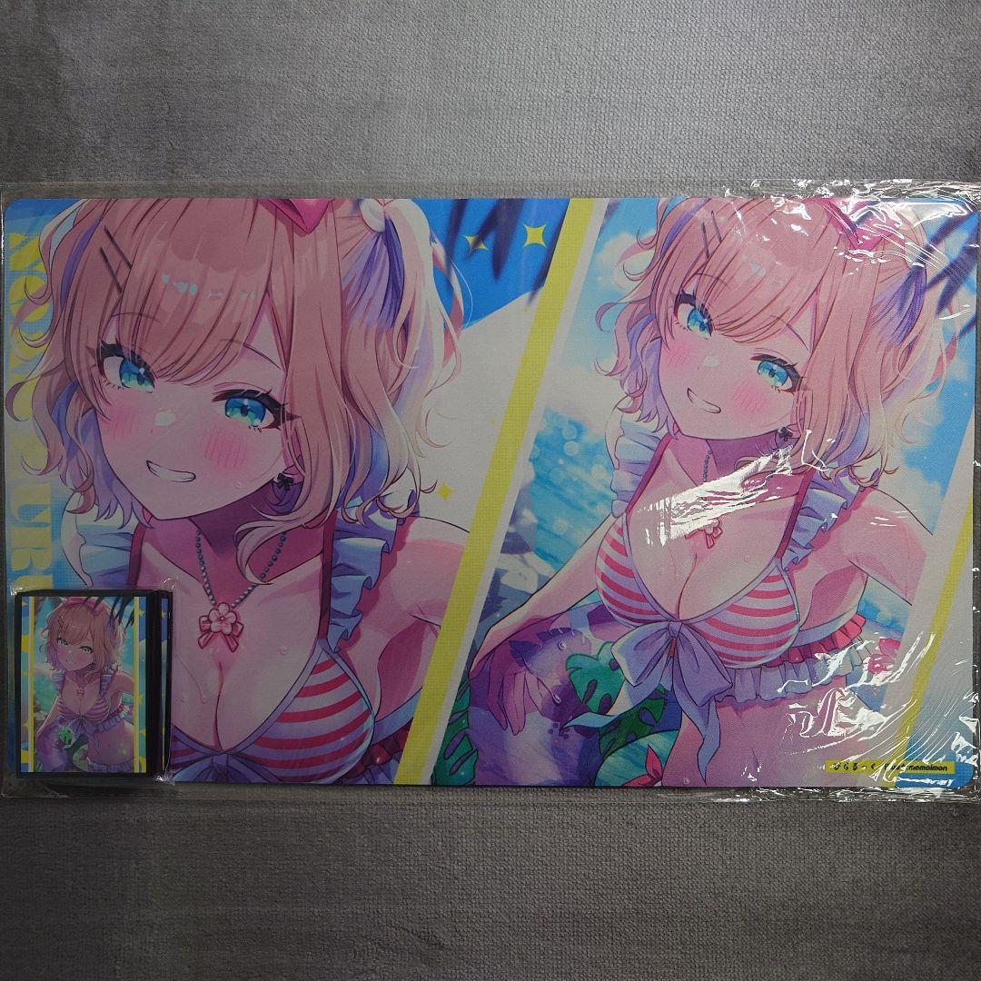 α1 ぶいすぽっ！ 水着&浮き輪 胡桃のあ スリーブ&プレイマット