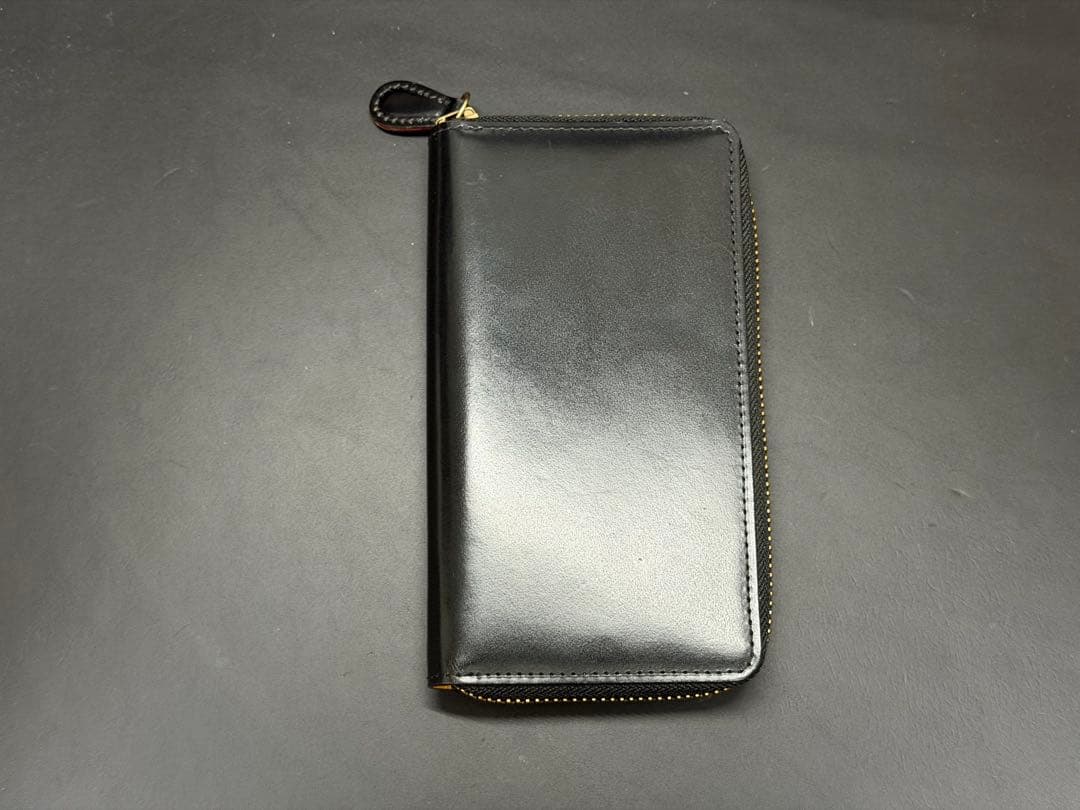 GANZO シンブライドル　4本挿しペンケース　ブラック　ブライドルレザー