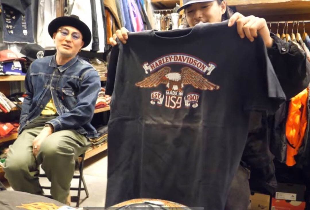 70s Harley-Davidson ヴィンテージ　Tシャツ　USA 黒