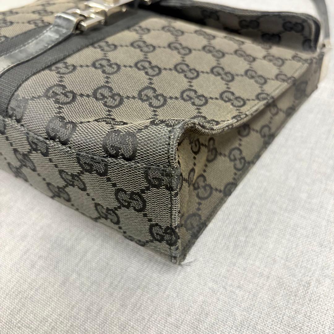 GUCCI グッチ ハンドバッグ GG柄 ジャッキー キャンバス ブラック
