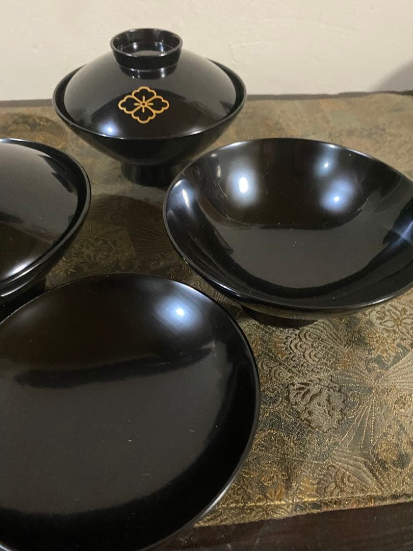 茶道具　懐石道具　輪島塗　吸物椀　超美品　木箱入り