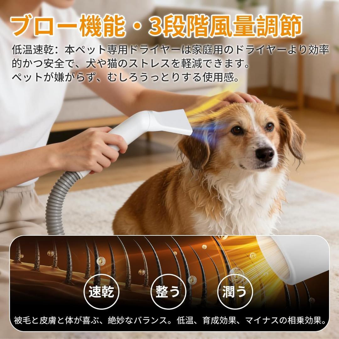 猫犬用バリカン ペット用バリカン猫美容器 ペットグルーミングセット 超強力吸引