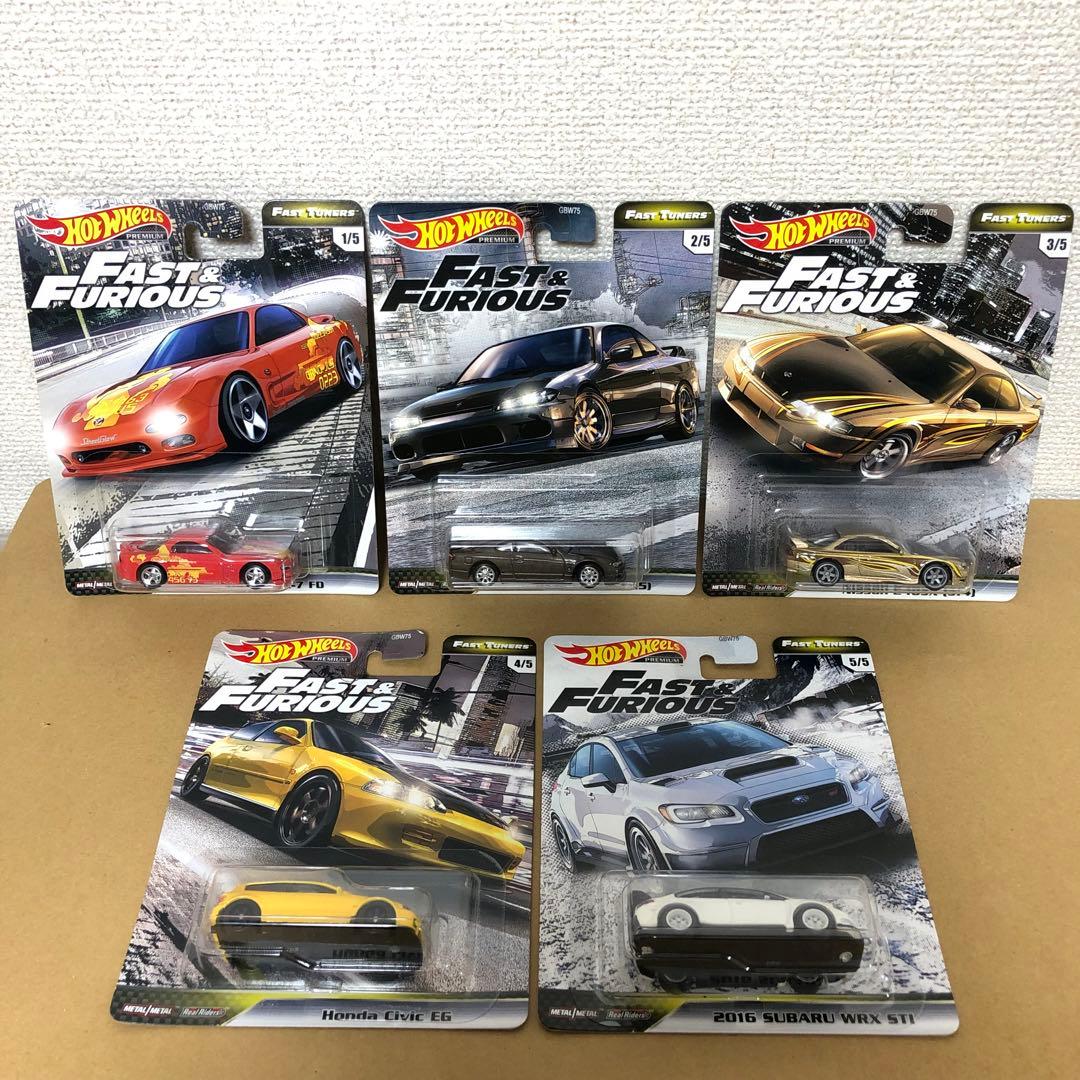 5台セット　ホットウィール　ワイルドスピード　FAST TUNERS