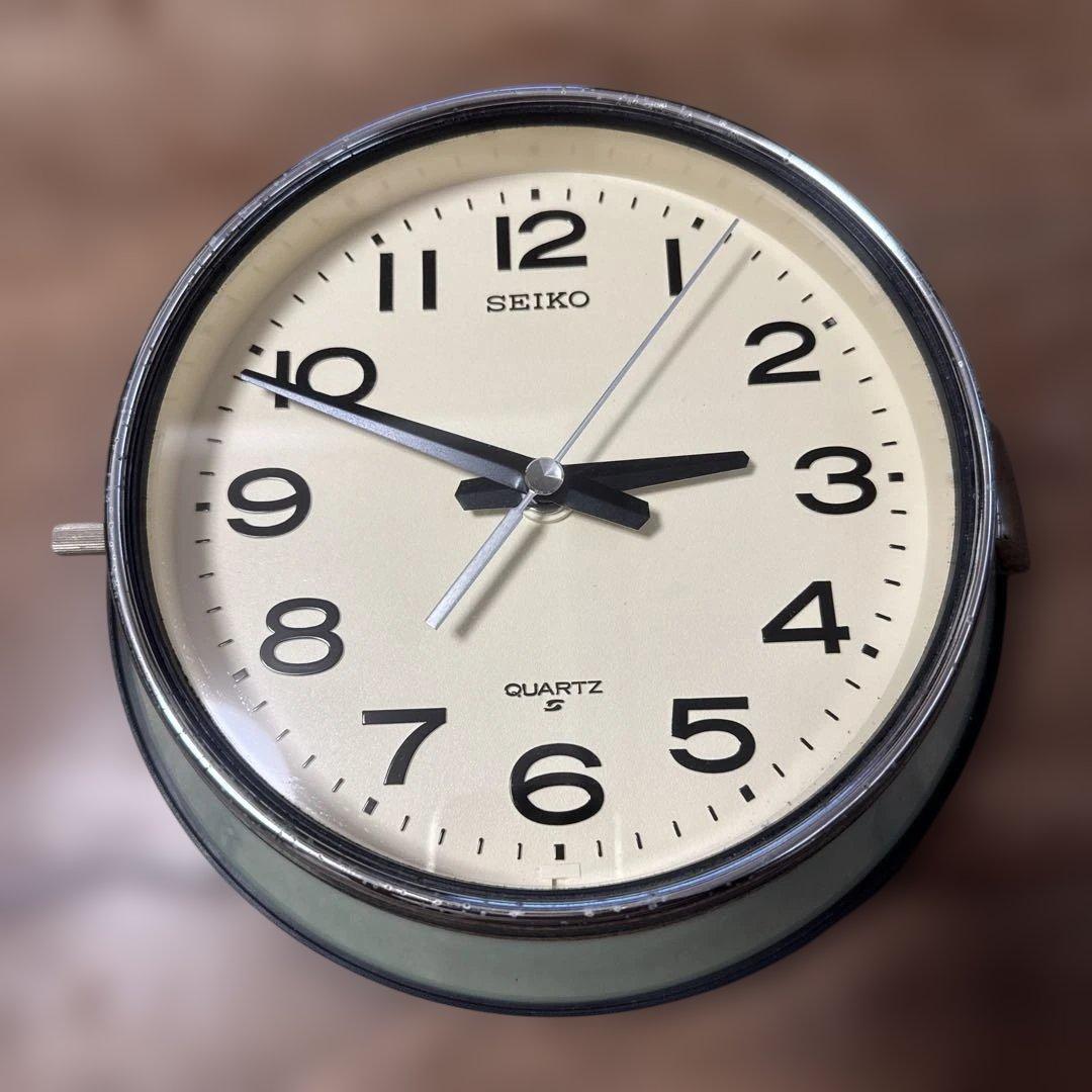 SEIKO セイコー船舶時計 バス時計 グリーン