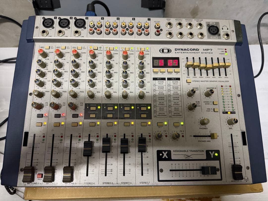 動作◯ DYNACORD パワードミキサー MP7 ダイナコード　ミキサー